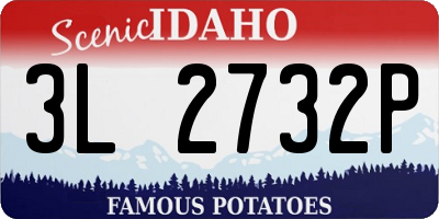 ID license plate 3L2732P