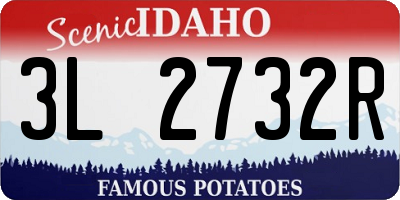ID license plate 3L2732R