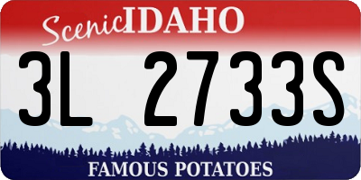 ID license plate 3L2733S