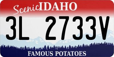 ID license plate 3L2733V