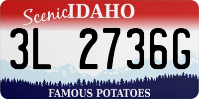 ID license plate 3L2736G