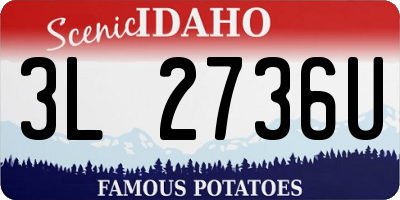 ID license plate 3L2736U
