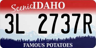 ID license plate 3L2737R