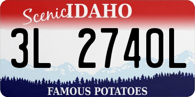 ID license plate 3L2740L