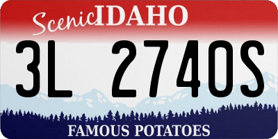 ID license plate 3L2740S