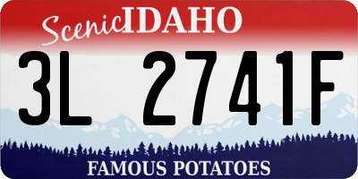 ID license plate 3L2741F