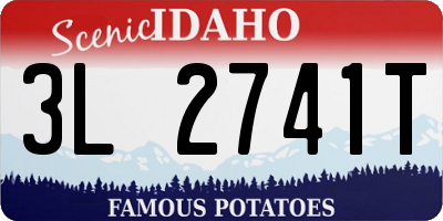 ID license plate 3L2741T
