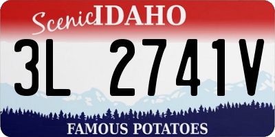 ID license plate 3L2741V