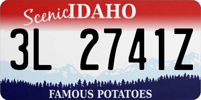ID license plate 3L2741Z
