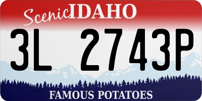ID license plate 3L2743P