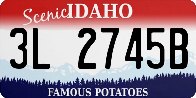 ID license plate 3L2745B