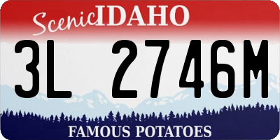 ID license plate 3L2746M