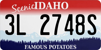 ID license plate 3L2748S