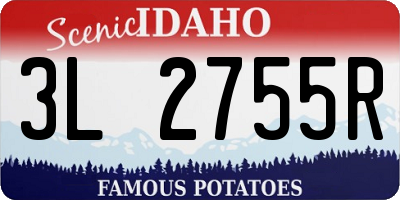 ID license plate 3L2755R