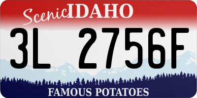 ID license plate 3L2756F