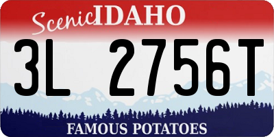 ID license plate 3L2756T