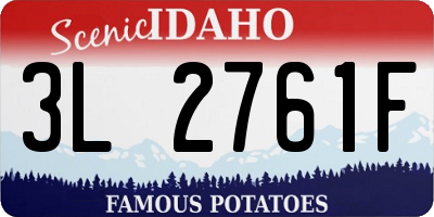 ID license plate 3L2761F
