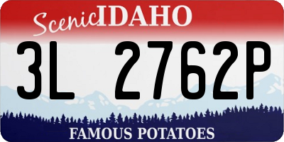 ID license plate 3L2762P