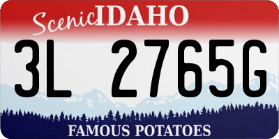 ID license plate 3L2765G