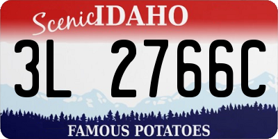 ID license plate 3L2766C