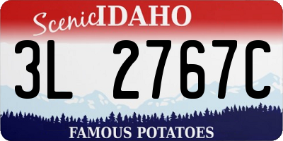 ID license plate 3L2767C