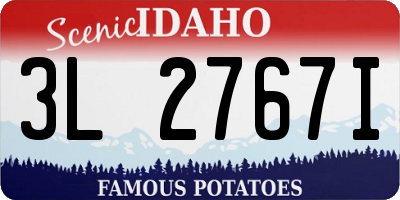 ID license plate 3L2767I