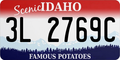 ID license plate 3L2769C