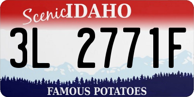 ID license plate 3L2771F