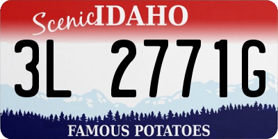 ID license plate 3L2771G