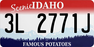 ID license plate 3L2771J