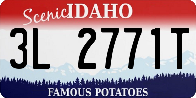 ID license plate 3L2771T