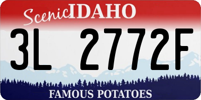ID license plate 3L2772F