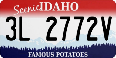 ID license plate 3L2772V