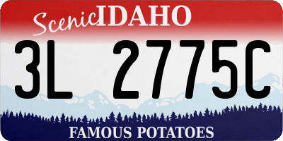 ID license plate 3L2775C