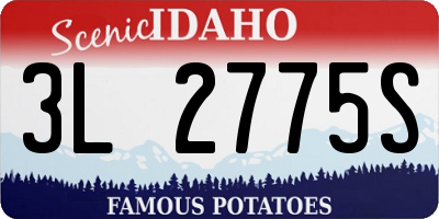 ID license plate 3L2775S