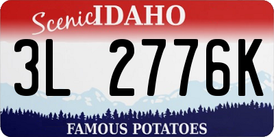 ID license plate 3L2776K