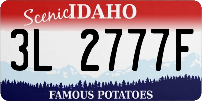 ID license plate 3L2777F