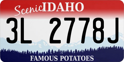 ID license plate 3L2778J