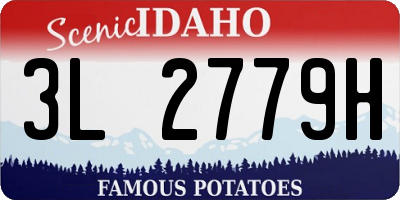 ID license plate 3L2779H