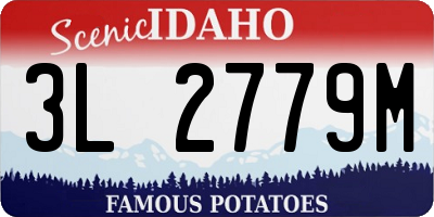 ID license plate 3L2779M