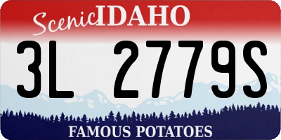 ID license plate 3L2779S