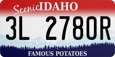 ID license plate 3L2780R