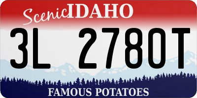 ID license plate 3L2780T
