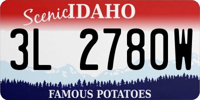 ID license plate 3L2780W