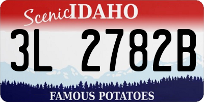 ID license plate 3L2782B