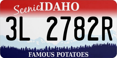 ID license plate 3L2782R