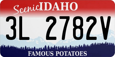 ID license plate 3L2782V