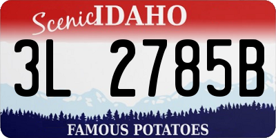 ID license plate 3L2785B