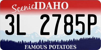 ID license plate 3L2785P