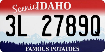 ID license plate 3L2789Q
